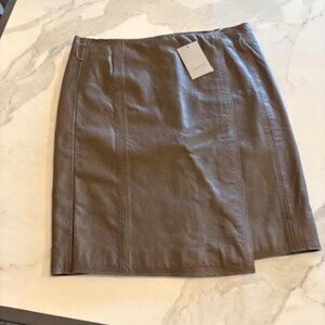 VALETTE 100% leather skirt.  100% polyester lining.